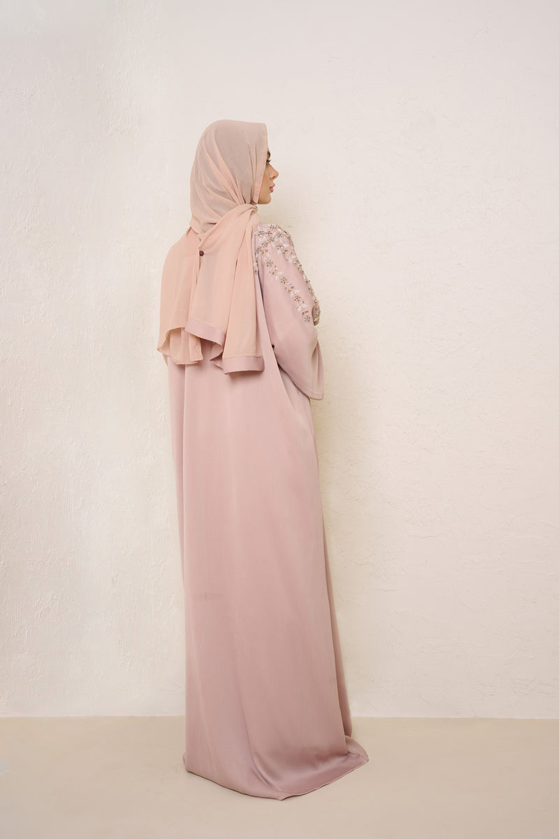 GOLDEN SAND EMBELLISHED ABAYA