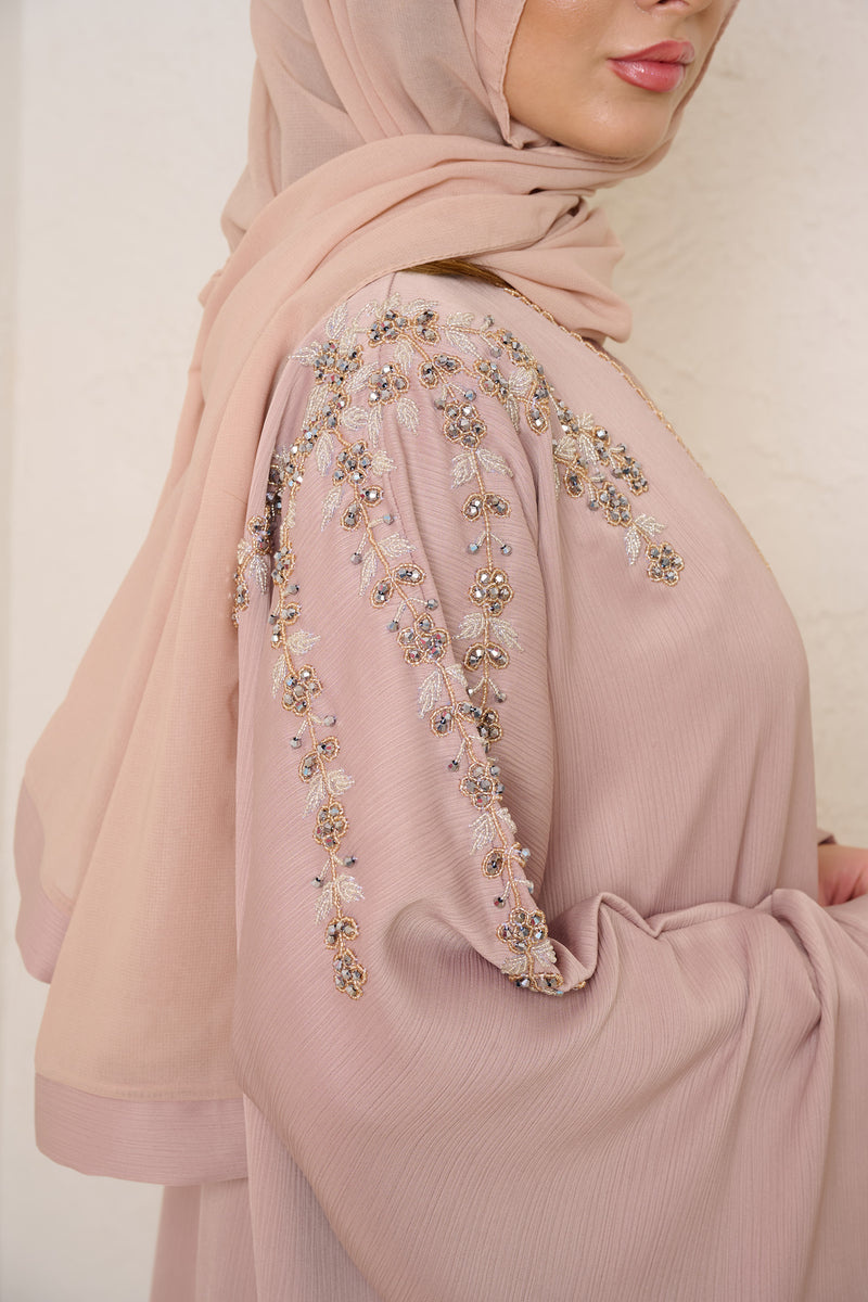 GOLDEN SAND EMBELLISHED ABAYA