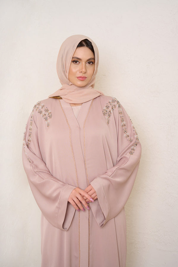 GOLDEN SAND EMBELLISHED ABAYA