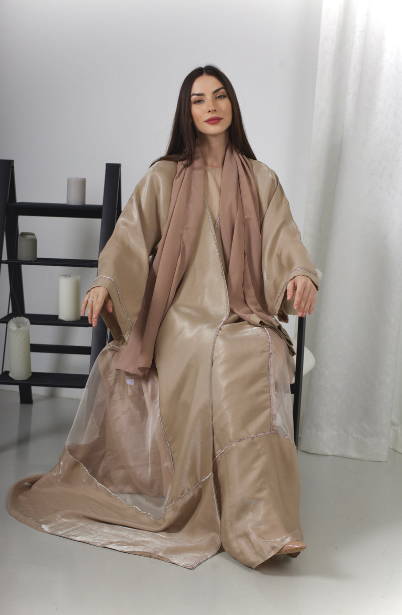 Luxury Organza Silk Abaya