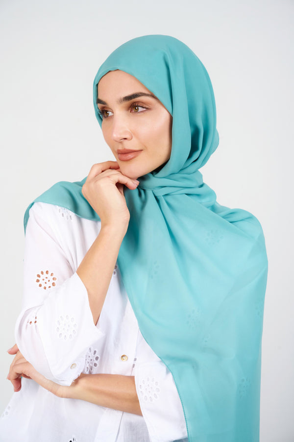 Everyday Chiffon Hijab - TURQUOISE