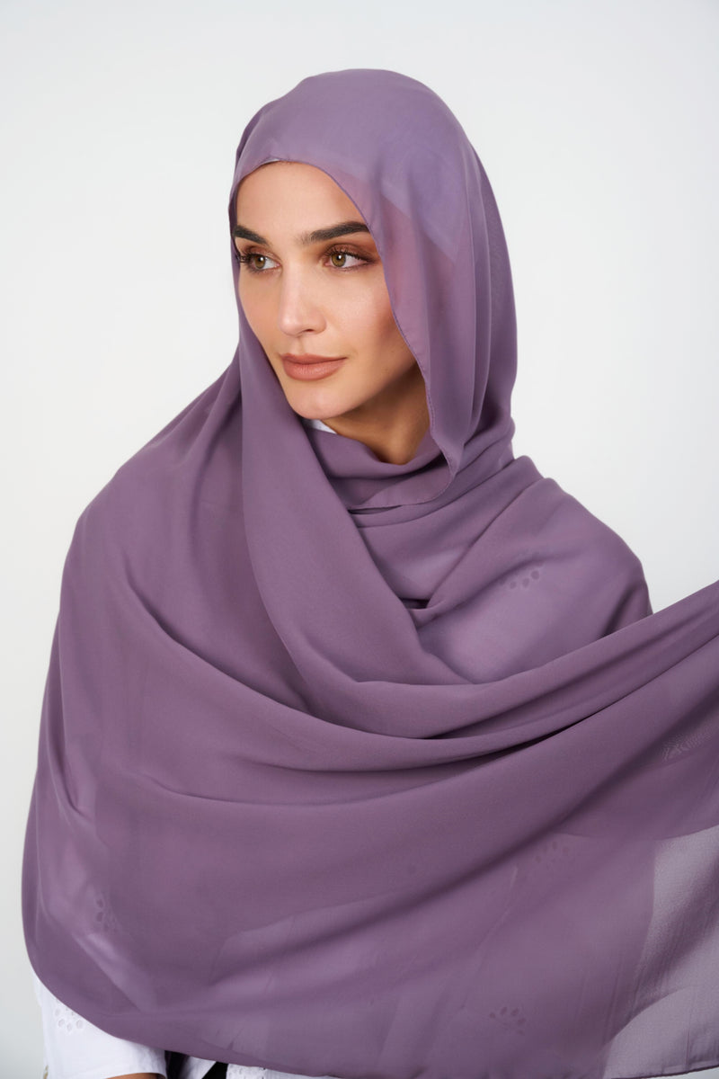 Everyday Chiffon Hijab - DEEP AMETHYST