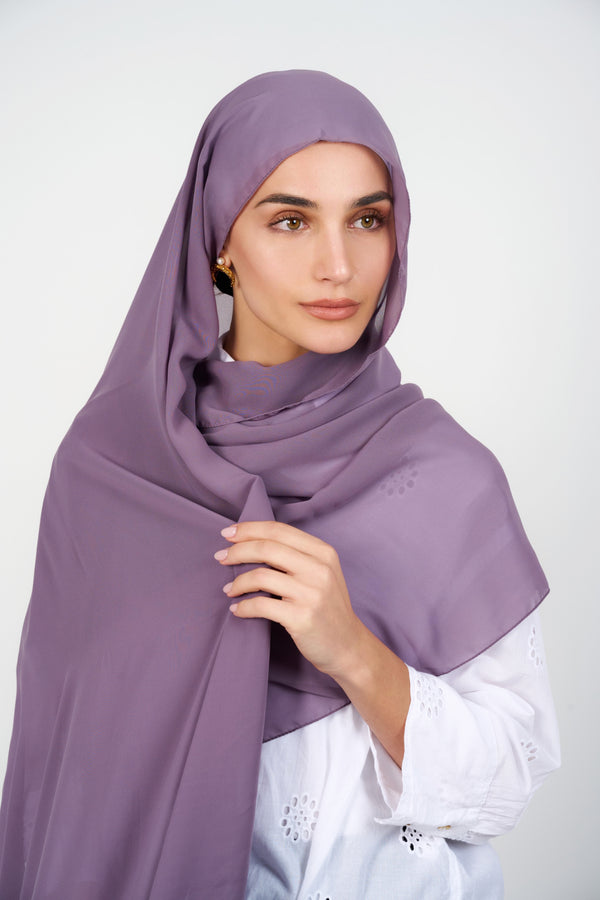 Everyday Chiffon Hijab - DEEP AMETHYST