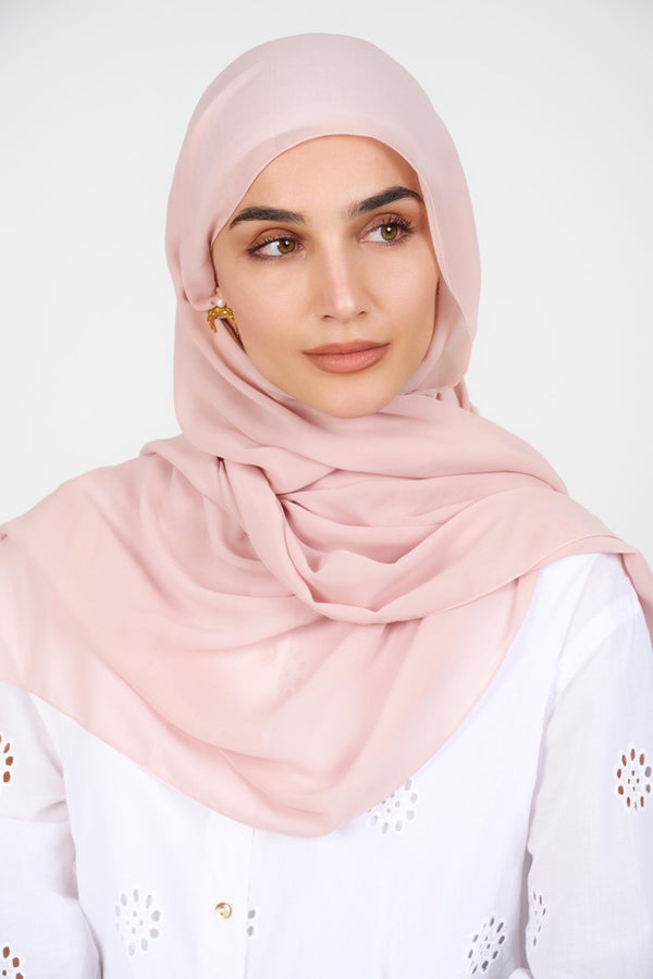 Everyday Chiffon Hijab - PINK NUDE