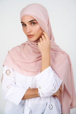 Everyday Chiffon Hijab - PINK NUDE