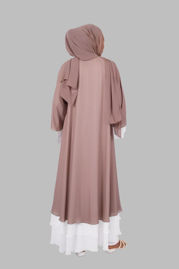 Layered Chiffon Abaya