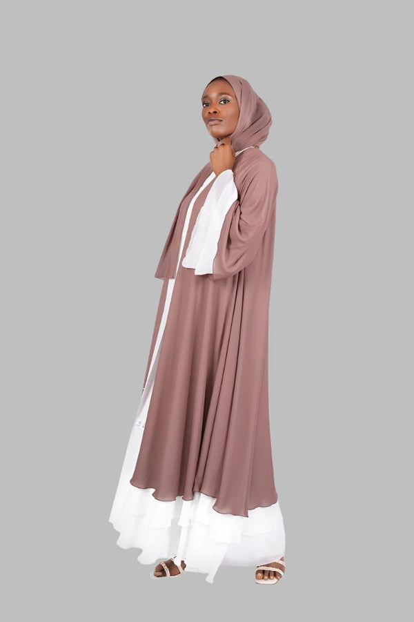 Layered Chiffon Abaya