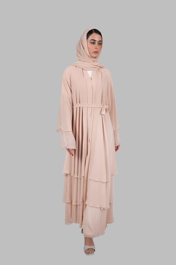 Layered Chiffon Abaya