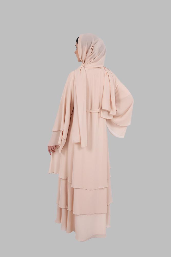 Layered Chiffon Abaya