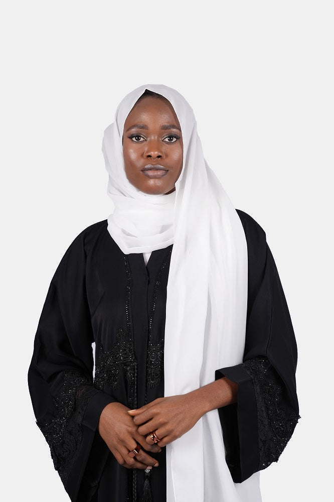 White Chiffon Hijab