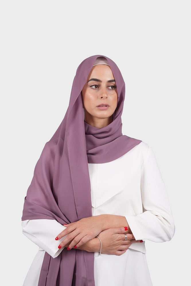 Mauve Chiffon Hijab
