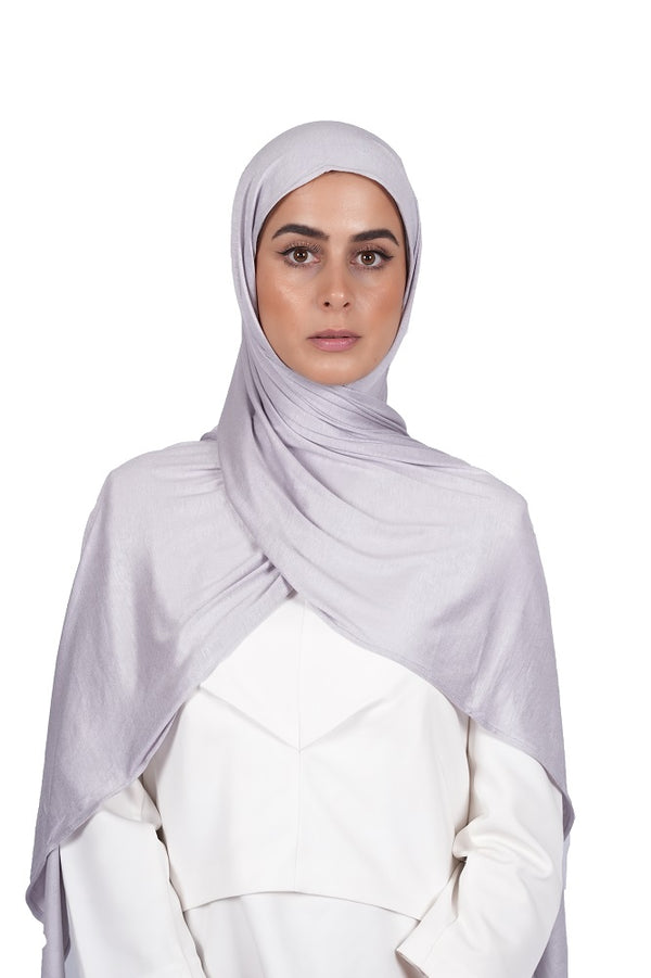 Starlight Grey Jersey Hijab