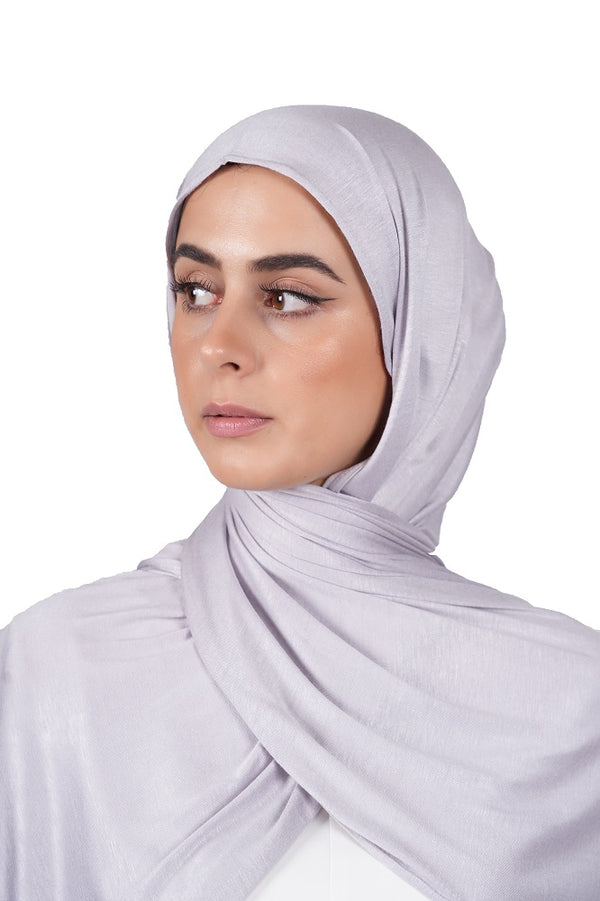 Starlight Grey Jersey Hijab