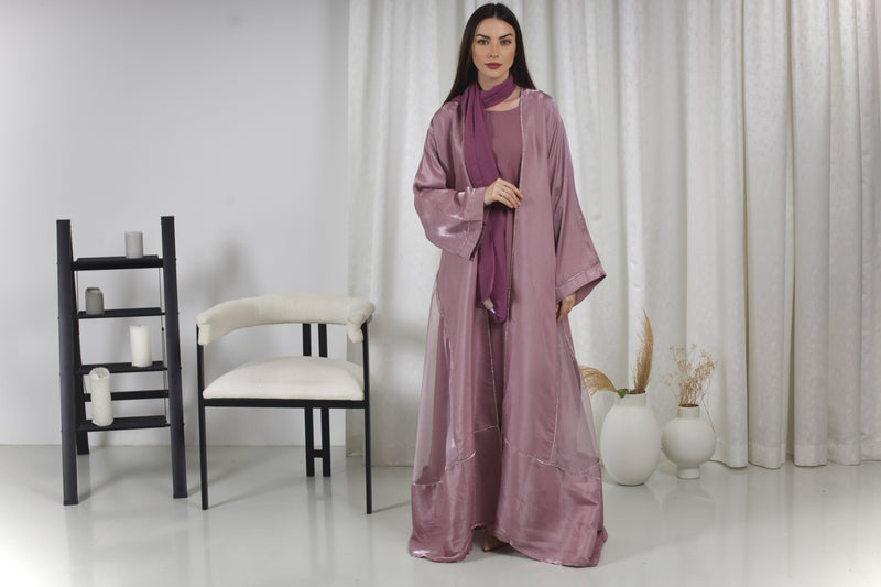 Luxury Organza Silk Abaya